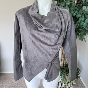 Blank NYC Drape Suede Moto Jacket